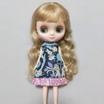 ジョリーフルール『My Little Tailor』を使ったシンプルミニワンピース　ミディブライス　アウトフィット