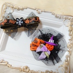 ハロウィン リボン(コーム型パッチン) 🎃２個セット