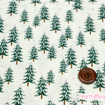 [再入荷]USAコットン(110×50) COTTON+STEEL HOLIDAY CLASSICS モミの木 生地 布 ラメ