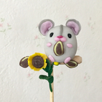 【maaai728様ご予約品】ハムスターのガーデンピックとマグネット
