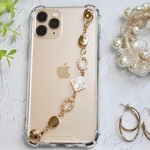 80. キーリングハンガー　スマホケース　iPhoneケース　ストラップ　全機種　スマホチェーン　スマホリング　キーリング　キーリングチェーン