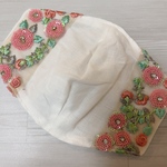 インド刺繍リボンを使った不織布マスクカバー