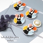 Colorful(4pcs＋おまけ付き❤️) Individual design plate parts
