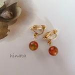 ウォーターメロンジェイドのイヤリング/ピアス/マスクチャーム