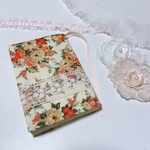 ♡花柄ブックカバー♡ ロココ調 ヨーロピアン雑貨 レース 文房具 ハンドメイド 