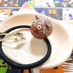 ☆送料無料☆ 黒猫マリトッツォのヘアゴム