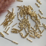 【15g】約180個　12mmガラスツイスト竹ビーズ