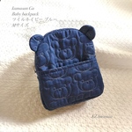 受注制作　kumasan Ga Baby backpack ツイルネイビー ブルー　Mサイズ ベビーリュック くま