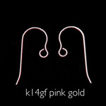 14kgf フックピアス　pink gold