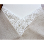 ◇レース半襟・半衿【maru orange】white