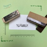 キラキラ天使のはねロゴはんこ シャチハタ っぽい 浸透印