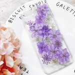 iPhone13 Pro Max 紫金花 押し花ケース iPhone12 pro iPhone8 AQUOS GALAXY iPhone11 Galaxy S20 Xperia 8 スマホケース