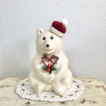 しろくま貯金箱用　クリスマスリース＆帽子