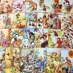 (再販×6)フラワーフェアリーズのジャーナルペーパーセット＊コラージュ素材＊ジャンクジャーナル