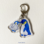 【アクリルキーホルダー】親子アクリルキーホルダー/コウテイペンギン