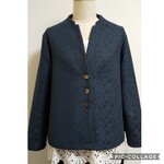 きざみ衿ショートジャケット