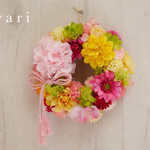 お雛祭り❤︎和婚のリース  ダリア
