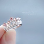 宝石質/マラヤガーネットTiara Ring / sv 925