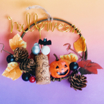コルクのリース☆ハロウィン☆ワイヤーアート