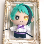 【10センチぬい】【8色】カフェ店員さん衣装2点セット（Tシャツ、エプロン）