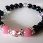★可愛いピンクの桜★夫婦の幸せ★オニキス★ピンククォーツ★レインボーオーラ♪