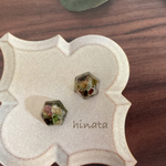 【値下げsale】天然石トルマリンのダイヤ型イヤリング/ピアス