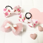 ひろみ様専用♡いちごリボン🍓＆オーガンジーのふんわりヘアクリップ🎀