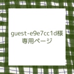 guest-e9e7cc2d様専用ページ
