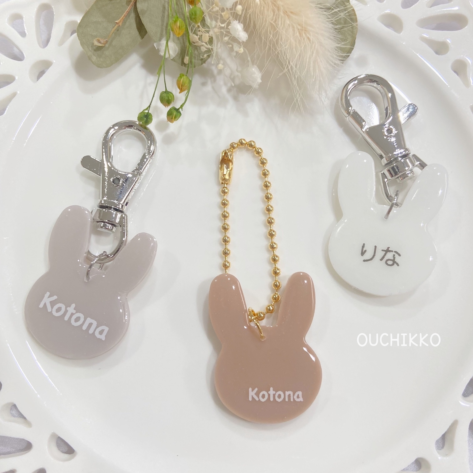 ★FISHMOON☆様オーダーページ❁手形足形キーホルダー꘎୫名入れギフト記念品 手形足形 キーホルダー オーダー メモリアル レジン 記念 ギフト