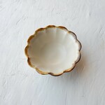 輪花小鉢(白マット)　