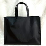  再販 サブバッグG 自立 お受験 黒 ナイロン 底板蓋付 HandmadeTakako