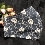 1枚のみ❣️刺繍生地のベールマスクe 抗菌防臭抗ウイルス生地使用　送料込み　秋マスク