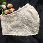 1枚のみ❣️刺繍生地のベールマスクh　抗菌防臭抗ウイルス生地使用　送料込み 秋マスク