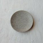 12.5cm 　MARUプレート　【墨貫入】　