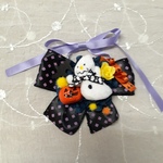 7日火夜９時販売　ハロウィンお化けちゃんチョーカー　濃紺