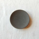 12.5cm MARUプレート【グレー墨貫入】　