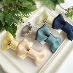 ＊限定販売＊ツインリボンバレッタ　チャーム付