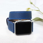 高級牛羊革使用Apple Watch(38/40/42/44mm用) ヴォー・クリスペ・トゴ レザー バンド　時計ベルト