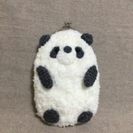 ふわふわパンダさんガマ口スマホポーチ🐼