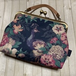 リバティ【Camberwell Peacock】がま口ミニバッグ
