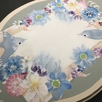 しあわせの青い鳥　ダリア　クロッカス　クレマチス　アネモネ　表札に