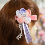 お花とレースのヘアクリップ【Ｆ】