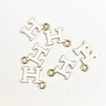 003▪️再販▪️Hイニシャルチャーム▪️白黒6個セット▪️