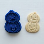 2段カボチャ（スタンプ付き）クッキー型・クッキーカッター