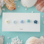 小花の一粒ピアス　5つセット☆