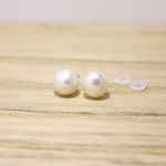 14kgf＊ぽってりパール＊ピアス【金】Pearl earrings
