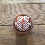 こぎん刺し ピンクッション ベージュ×ライトブラウン
