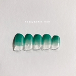 ネイルチップ  〜単色 No.46 Deep GREEN グラデーション〜