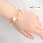【感謝!♡3000超え】コットンパール３連ブレスレット