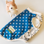 コーギー用タンク**★＆ラベル　ブルー